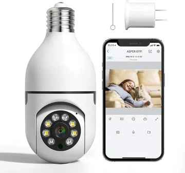 𝙯𝙞𝙥𝙥𝙮 𝙢𝙖𝙧𝙩™ Night Vision Wireless Bulb Camera