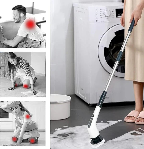 𝙯𝙞𝙥𝙥𝙮 𝙢𝙖𝙧𝙩™9 in 1 Electric Cleaning Brush – فرشاة تنظيف كهربائية 9 في 1