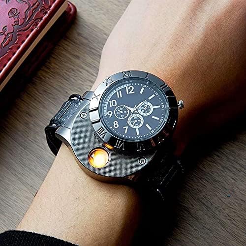 𝙯𝙞𝙥𝙥𝙮 𝙢𝙖𝙧𝙩™Men's Military USB Lighter Watch